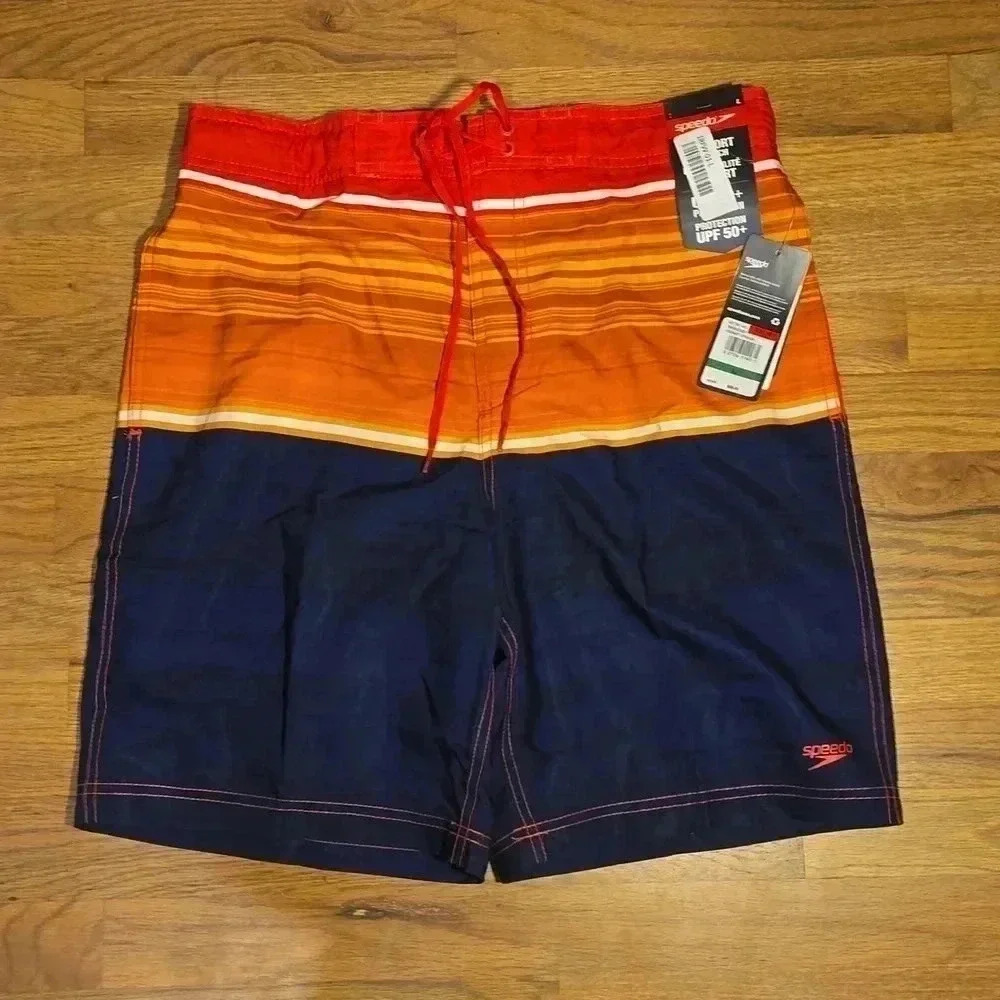 Speedo Swim Orange and Blue Boardshort 20"